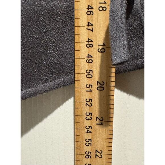 NWT JOHN + JENN Felix Faux Suede Moto Jacket Gunmetal Grey Women’s Small - Picture 10 of 12